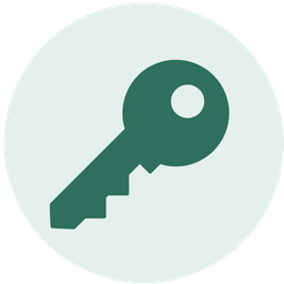 Icône clé, propriété du site